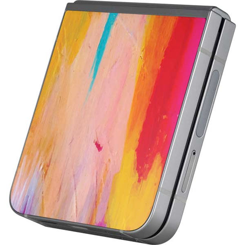 Multicolor Brush Stroke by Etta Vee Galaxy Z Flip6 Skin